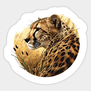 cheetah Sticker